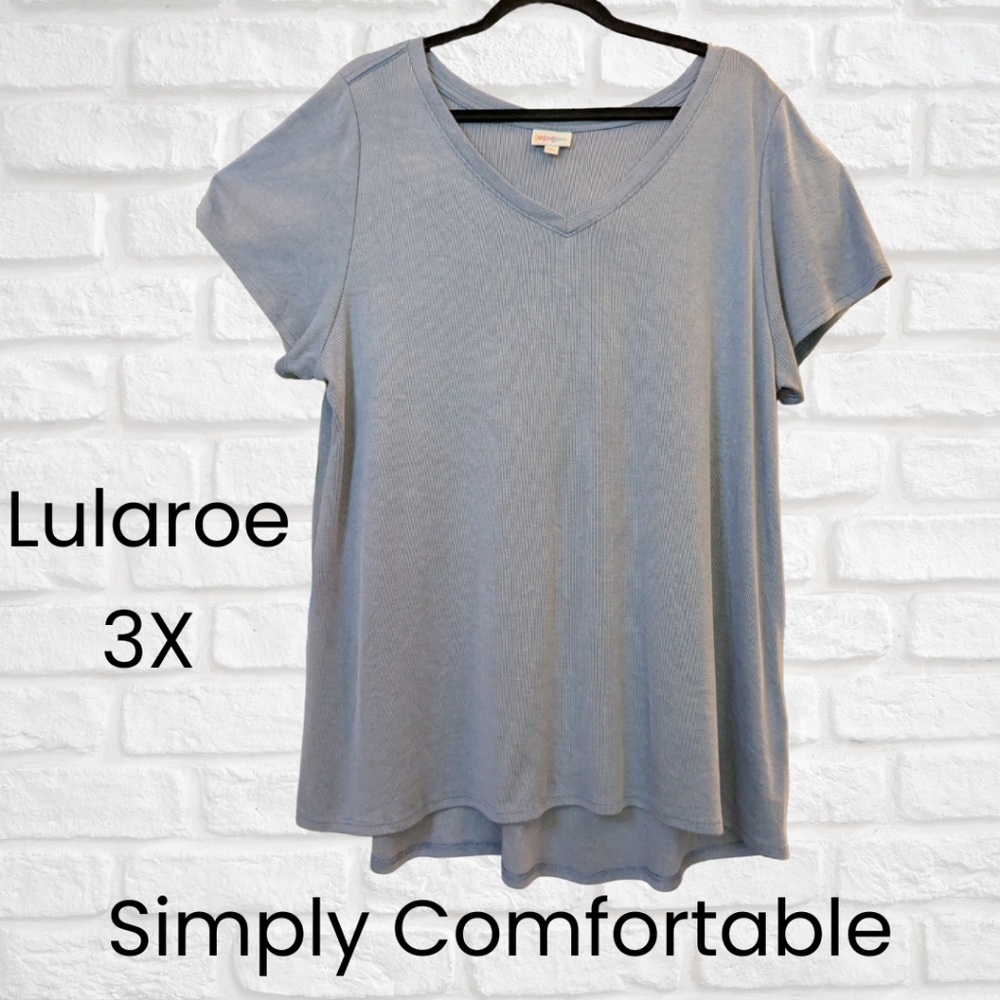 Lularoe Simply Comfortable Denim Blue Top - 3X